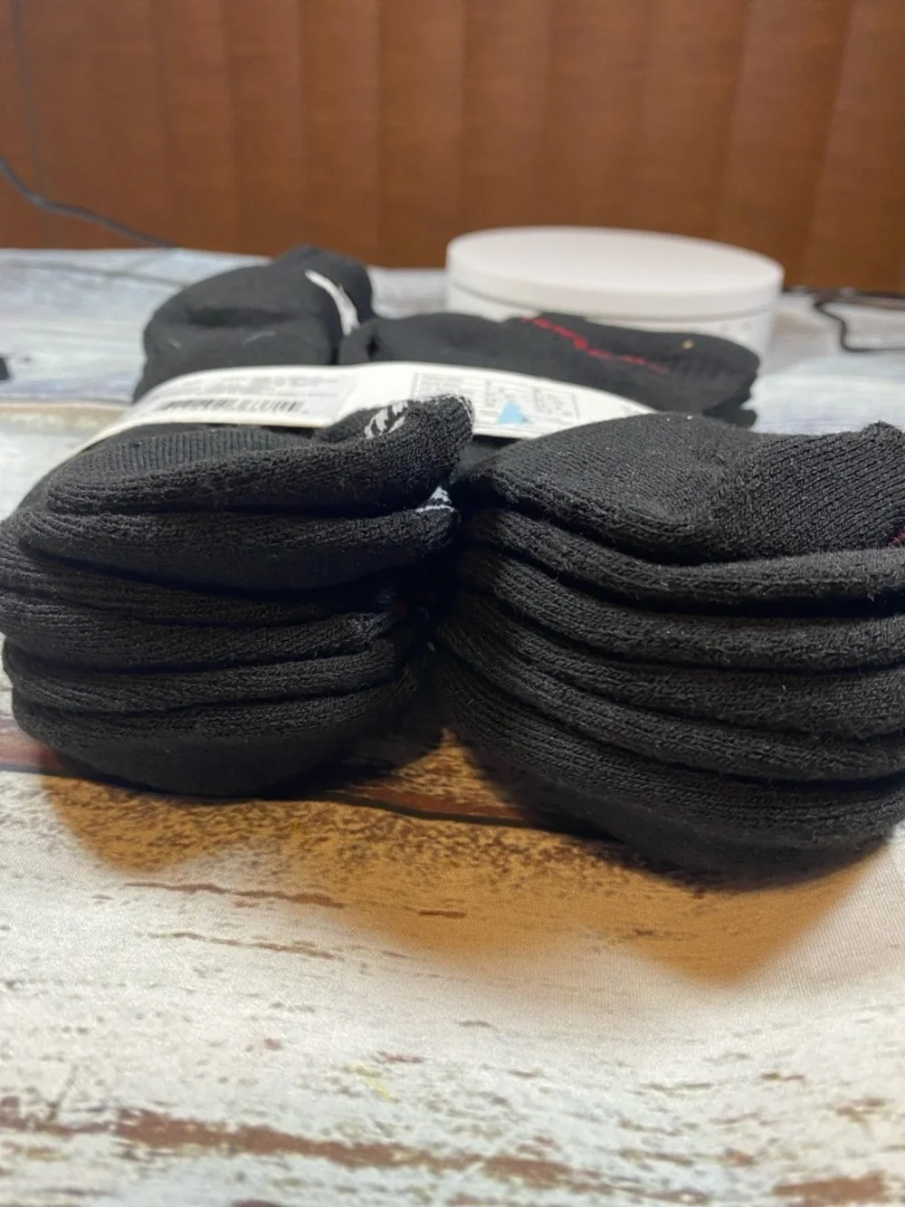 Jordan Kids Ankle Socks 6-Pack – Black Cushioned (Size 5Y–7Y)
